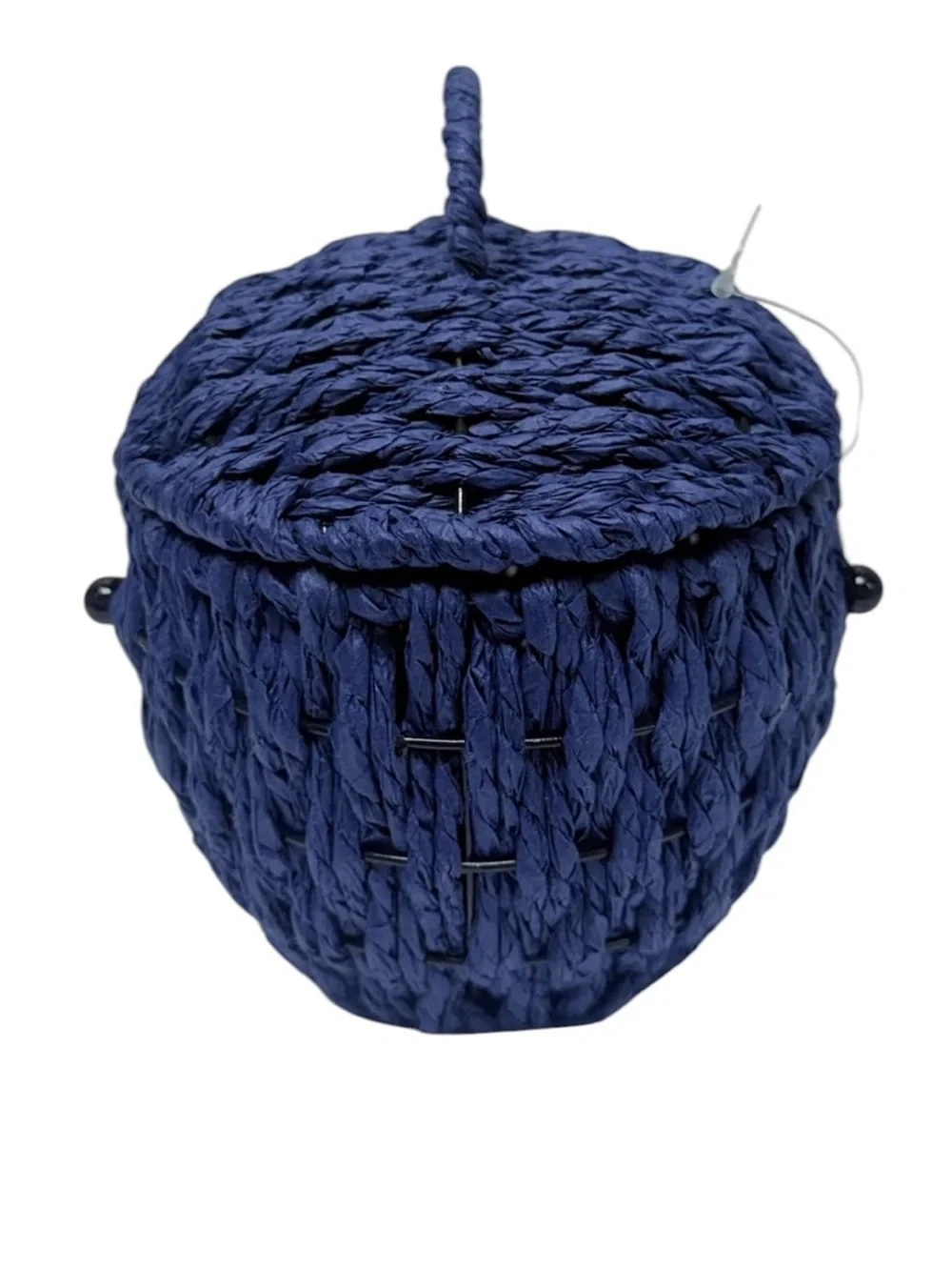 Blue Whale Wicker Summer Decorative Storage Basket